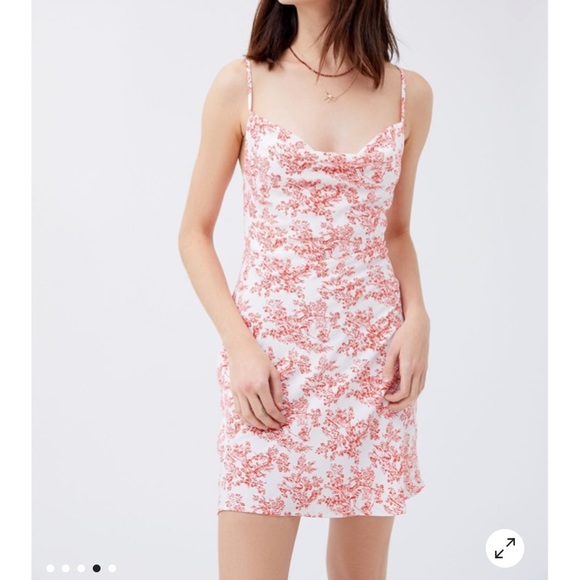 UO Mallory Cowl neck slip dress